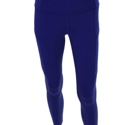 Lululemon Womens Texture Stretch Fitted Lined Leggings Electric Blue Size S